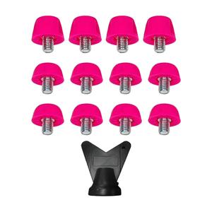 12x stivali da calcio rosso rosa borchie per allenamento sportivo Indoor Outdoor scarpe da ginnastica - Product Image 4