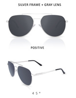 Lunettes de soleil polarisées en alliage pour hommes, verres UV400, pilote, Oculos de sol