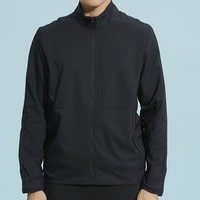 Veste d'extérieur tissée légère et respirante pour homme, style décontracté chic, avec logo frontal et col montant