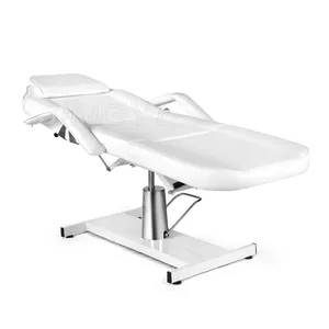 Professional PU leather facial bed white adjustable beauty salon massage bed Facial chair