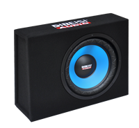 Nouveau modèle de mise à niveau sonore de voiture CP-1201 Woofer de 12 pouces boîtier de Subwoofer sous le siège mince avec amplificateur boîtier de Subwoofer de voiture