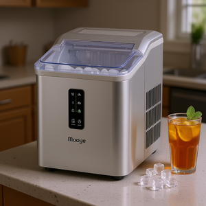 Máquina de Hielo Eléctrica Compacta Mooye, Capacidad de 26.5 Libras, Uso Continuo 24H, Máquina de Encimera para el Hogar - Product Image 2