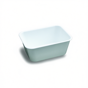 Catering <b>Tray</b> 200x150x80mm White PP Food Storage Container with Injection-Molded Design Food Grade - Product Image 3
