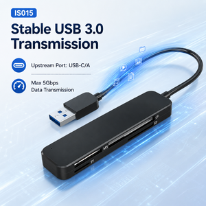 Lector <span class=keywords><strong>de</strong></span> Tarjetas USB C 4 en 1, USB 3.0, 5Gbps, Adaptador para Tarjetas <span class=keywords><strong>de</strong></span> Memoria CF, MS, SD, TF, Compatible con <span class=keywords><strong>Lectura</strong></span> Simultánea para PC y Laptop - Product Image 4