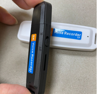 Perekam Suara USB Portabel Profesional, Perangkat Perekam Audio Digital dengan Flash Drive Format WAV