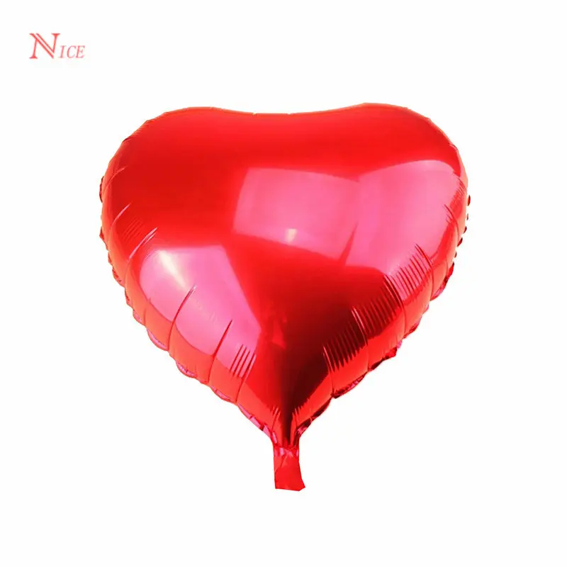 Nice wholesale 18 inches heart shape balloons Helium foil Balloons For wedding party decoration