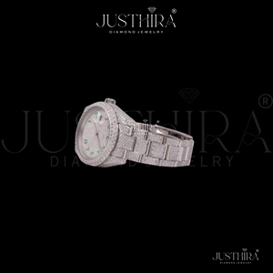 Most Selling Elegant Moissanite Diamond Quartz <b>Watch</b> Women Fashion Jewelry Style <b>Waterproof</b> Bracelet <b>Watch</b> Available For Sale - Product Image 3