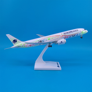 Modèle d'avion Airbus et Boeing de 30 cm avec éclairage LED, en résine moulée sous pression, avec support d'exposition, objet de collection - Product Image 4