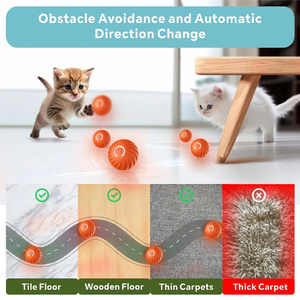 Juguete interactivo inteligente para perros, pelota USB que rebota automática para cachorros, regalo de cumpleaños, producto deportivo de silicona para gatos, carcasa móvil por gravedad para mascotas - Product Image 3
