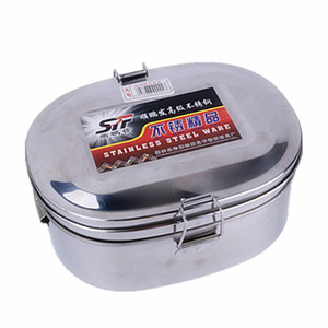 Shunpengfa Stainless Steel <b>Lunch</b> <b>Box</b> Large Size Food Grade Material Adult Bento <b>Box</b> Rectangle Shape - Product Image 4