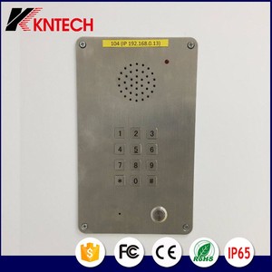Téléphone mains libres VoIP SIP2.0 en acier inoxydable étanche IP55 pour salle blanche, appel infirmier en salle d'hôpital, applications marines et ferroviaires - Product Image 6