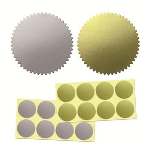 Autocollant rond adhésif en feuille d'aluminium, argent, or, décoration de la maison, étiquette décorative, auto-adhésif - Product Image 1