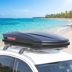 Boîte <span class=keywords><strong>de</strong></span> transport pour <span class=keywords><strong>toit</strong></span> <span class=keywords><strong>de</strong></span> voiture 350L, ouverture double latérale universelle, design aérodynamique/sportif, ABS+PMMA, étanche, boîte <span class=keywords><strong>de</strong></span> rangement pour <span class=keywords><strong>toit</strong></span> <span class=keywords><strong>de</strong></span> voiture - Product Image 6