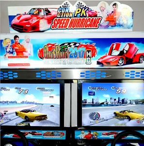 Jeux d'arcade à pièces, simulateur de conduite de course automobile <span class=keywords><strong>1</strong></span> joueur avec écran LCD 32 pouces, jeux de course automobile à pièces Outrun - Product Image 5