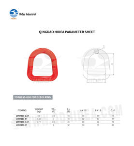 <span class=keywords><strong>Anneau</strong></span> en D forgé HIDEA G80 en acier superallié, trempé et plastifié par poudrage, pour détection <span class=keywords><strong>de</strong></span> fissures Magnaflux et test <span class=keywords><strong>de</strong></span> rupture - Product Image 6