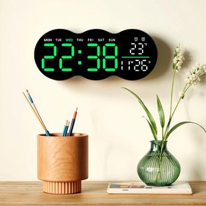 <b>LED</b> Remote Control Desk <b>Clock</b> Display Temperature Week Calendar Wall <b>Clock</b> with Light Reloj De Pared Digital Table Alarm <b>Clock</b> - Product Image 1