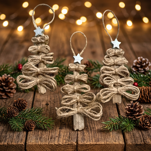 Handmade Macrame Christmas Tree Ornament Cotton <b>Rope</b> Hanging Decoration for Holiday Home Decor - Product Image 6
