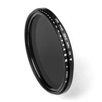 Filtre ND réglable variable pour appareil photo reflex numérique Filtre à densité neutre ND2 à ND400 : 49 52 55 58 62 67 72 77 82mm