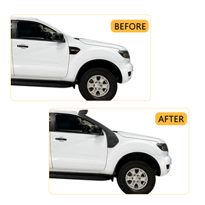 ท่อไอดีสำหรับรถ Ford <span class=keywords><strong>Ranger</strong></span> 2015-2021 T7 T8ออฟโรด4x4พอลิเอทิลีนสีดำกันรังสียูวีแบบเส้นตรง - Product Image 6