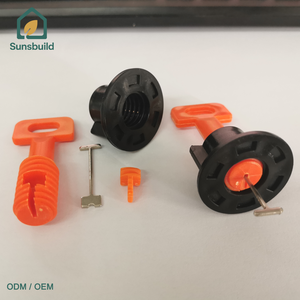 Système de nivellement de carreaux réutilisable avec clé spéciale, niveleur de carreaux pour outils de construction de sols et de murs - Product Image 2