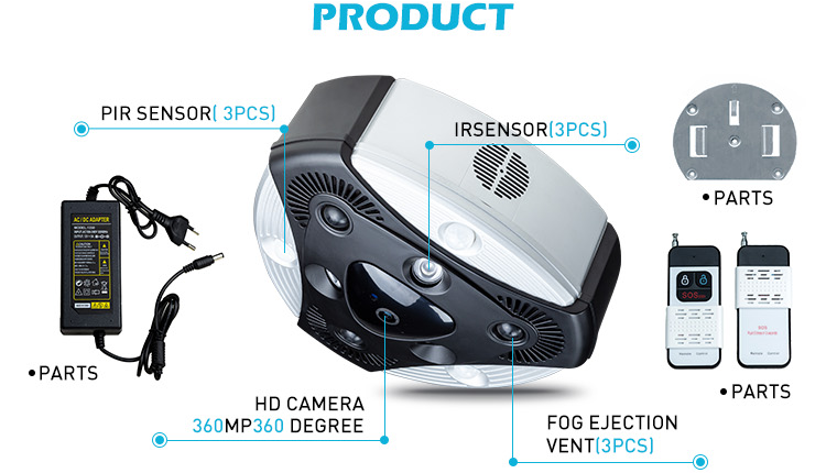 With Camera Smart Home Anti Theft Security Alarm Fog