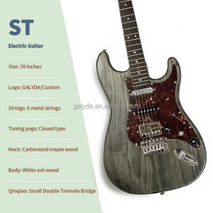 OEM ODM Factory High-end ST Electric Guitar Small Double-pickup Bridge <b>White</b> Ash Wood Body Carbonized Maple Neck - Product Image 4