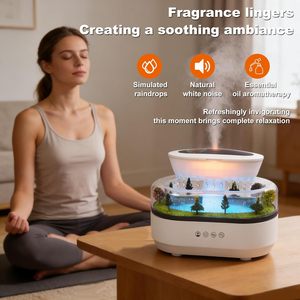 Creative Rain Drop <b>Diffuser</b> <b>LED</b> Ambient Lamp Desktop Decorative Humidifier for Bedroom - Product Image 5