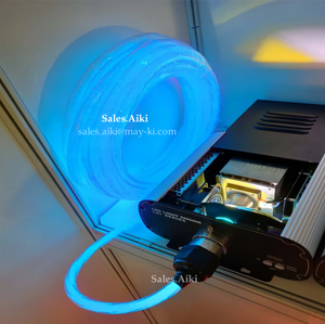 Perímetro de piscina de varios núcleos, iluminación lineal, Cable óptico de plástico, larga distancia de iluminación, fibra óptica, lado blanco brillante - Product Image 6