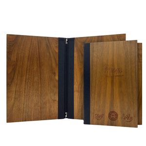 <span class=keywords><strong>Restaurante</strong></span> de tapa dura folleto de menú con correa elástica - Product Image 1