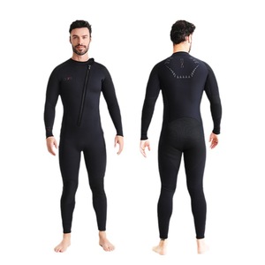 Muta da sub Super elastica da uomo 3mm calda a prova di freddo costume da bagno da surf in apnea a maniche lunghe con motivo solido - Product Image 1