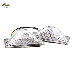 KOLMIO-LAM Compatible avec les clignotants LED avant pour <span class=keywords><strong>KAWASAKI</strong></span> <span class=keywords><strong>NINJA</strong></span> 250 300 400 <span class=keywords><strong>650</strong></span> 1000/<span class=keywords><strong>SX</strong></span> ZX6R Z1000SX - Product Image 4