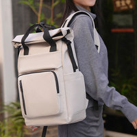 Mochila Fuliya Personalizada de Gran Capacidad para Viajes de Negocios, Informal, para Exteriores, con Cierre de Cremallera, Impermeable, Neutral, para Computadora Portátil