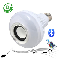Ampoule musicale RVB pour scène intérieure en gros, AC100-265V E27 B22 LED, télécommande, boule magique musicale