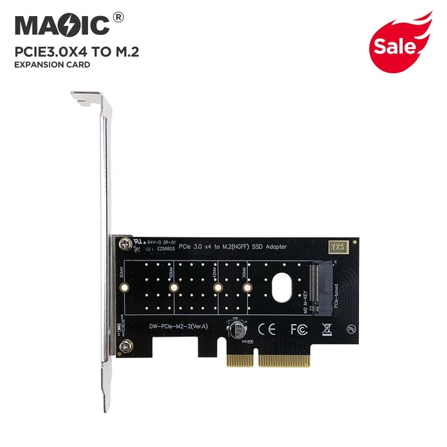 GPU Video Graphics Cards Pcie 4x to Ngff Expansion Card M.2 Nvme Ssd Ngff to Pcie X4 M Key Ssd Adapter