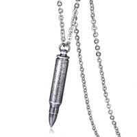 Collier pendentif vintage en acier inoxydable pour homme en or 18 carats en forme de rouge à lèvres anniversaire pour bijoux masculins stylés