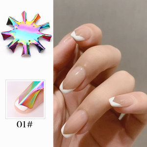 Jieniya modèle d'ongles français en acier inoxydable coloré, outil <span class=keywords><strong>de</strong></span> <span class=keywords><strong>manucure</strong></span> avec ligne <span class=keywords><strong>de</strong></span> sourire - Product Image 3
