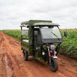 Tricycle électrique robotisé de 1800 W avec châssis robuste à 6 poutres et sièges intérieurs pliables pour le transport de marchandises et de passagers - Product Image 1