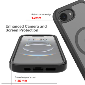 Funda Magnética para Teléfono Móvil con Diseño de Doble Capa Híbrida TPU+PC para <span class=keywords><strong>iPhone</strong></span> 12 <span class=keywords><strong>13</strong></span> 14 Pro 15 16 Plus 16e 17e 17 Air Pro Max - Product Image 4