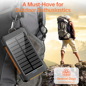Nuove Idee di Prodotto 2026: Power Bank Solare Portatile da 8000mAh Reali con Torcia LED, Batteria Esterna ad Alta Capacità - Product Image 6