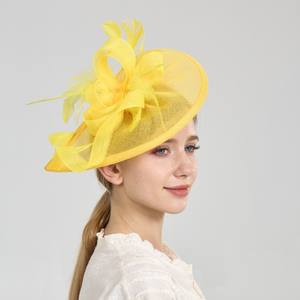 Vente flash : Accessoires pour cheveux rétro en plumes et en résille pour fête du thé, Kentucky Derby, courses de chevaux, festival, plage, hiver - Product Image 3