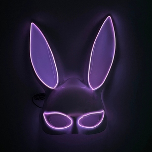 หน้ากาก LED PVC ลายโมโมะ ตัวตลกผีสยองขวัญสำหรับผู้หญิง ดีไซน์สำหรับงานฮาโลวีน งานคาร์นิวัล งานวันเกิด งานปาร์ตี้แฟนซี  อุปกรณ์ประกอบชุดแต่งกายสุดฮิตสำหรับทุกวัย - Product Image 3