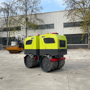 โรลเลอร์ยางมะตอย1.8ตันเครื่องสั่นสองดรัม330กก. 1ตันโรดเลอร์โร้ด - Product Image 1