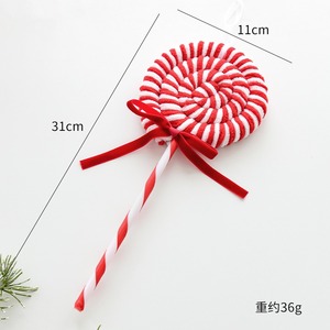 <span class=keywords><strong>Navidad</strong></span> gran franela suave sensación caramelo bastón bola decoración árbol <span class=keywords><strong>de</strong></span> <span class=keywords><strong>Navidad</strong></span> adornos colgantes-decoración perfecta para fiesta <span class=keywords><strong>de</strong></span> vacaciones - Product Image 3