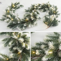 Realistische Künstliche Weihnachts-Tannengirlande aus Zeder und Zypresse zum Aufhängen für Innenräume und Hochzeitsdekoration zum Günstigen Fabrikpreis