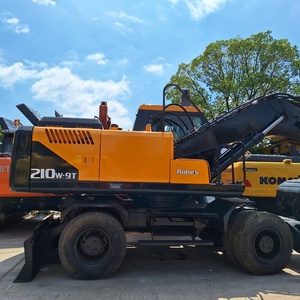 Excavatrice sur pneus Hyundai 210W-9T de 21 tonnes, robuste, avec garantie d'un an et haute efficacité pour la construction et l'exploitation minière - Product Image 2