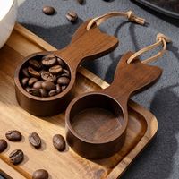 Cuillère à café en bois de noyer écologique pour mesurer et doser le thé, le sucre et le café