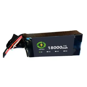 6S 12S 15C 22.2V 44.4V Smart Drone Battery 15000 mah 16000 mah 18000 mah Lipo Solid State Battery For Agricultural Sprayer