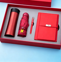 Flacon à vide parapluie de luxe promotionnel A5 cahier stylo coffret cadeau personnalisé cadeaux d'entreprise paquet en carton costume