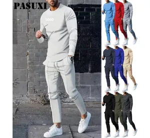 帕苏西秋季新款男士运动服套装篮球服男士运动服男士慢跑者套装