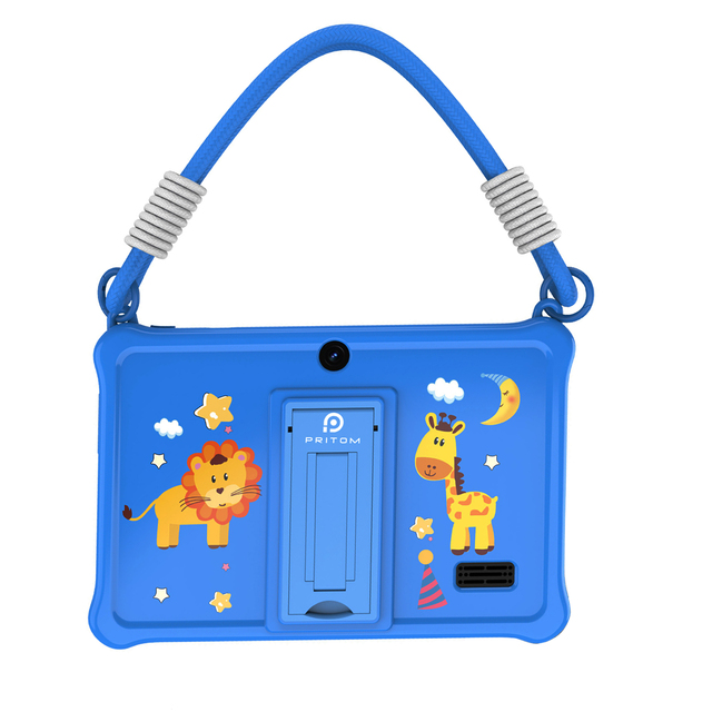 7" 7 Inch with Silicone Case Amazon Android 13 2GB+2GB 32GB for Children's Learning Wifi Tab Tabletta Kids Tablet